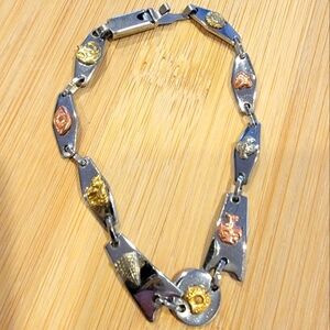 Silver charm bracelet
